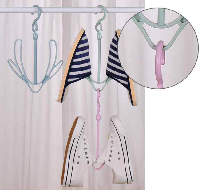 Móc phơi giầy đa năng, móc treo, móc phơi giầy dép