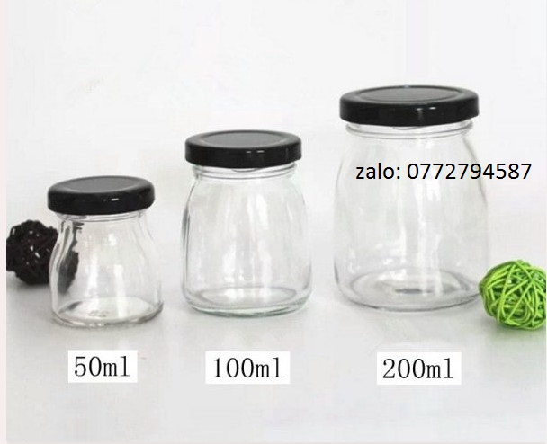 [HÀNG CHẤT LƯỢNG] 10 Hũ Thủy Tinh Nắp Vặn 100ml 200ml