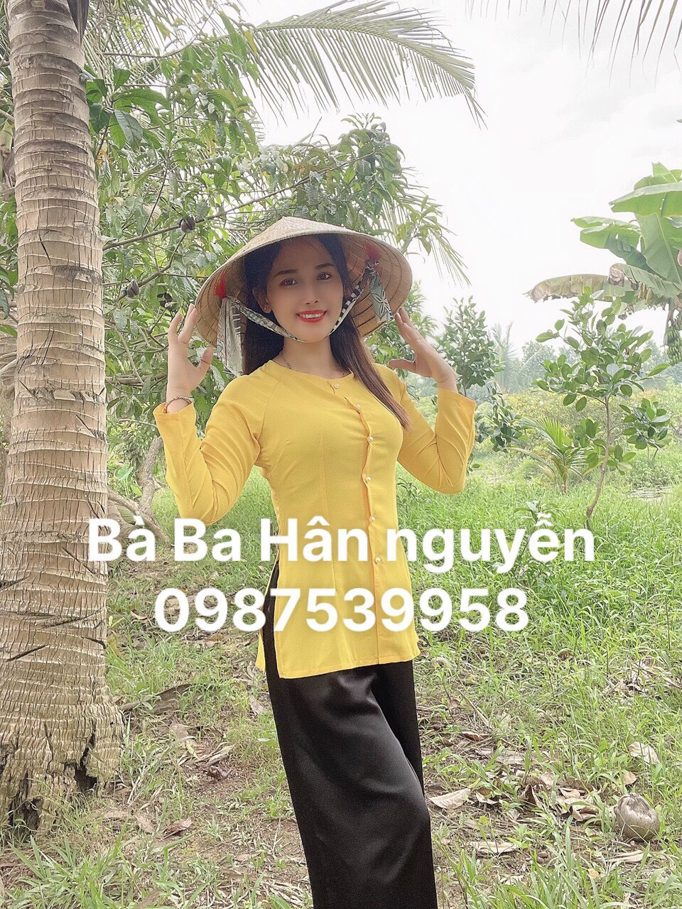 AÓ BÀ BA TRƠN CỔ TRÒN ( ÁO LẺ)