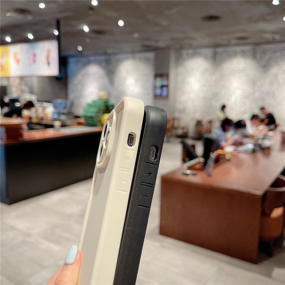 Lens Protection Matte Soft Case for IPhone 11 12 13 14 15 Pro Max Casing Solid Color Back Cover Silicone Shockproof Phone Case