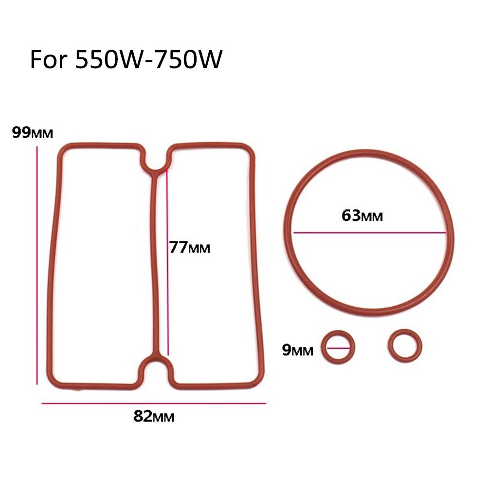 4pcs/set Air Compressor Nitrile Rubber Sealing Ring Gasket For Oil-free Air Compressor Oil Resistance Wear Resistance Waterproof