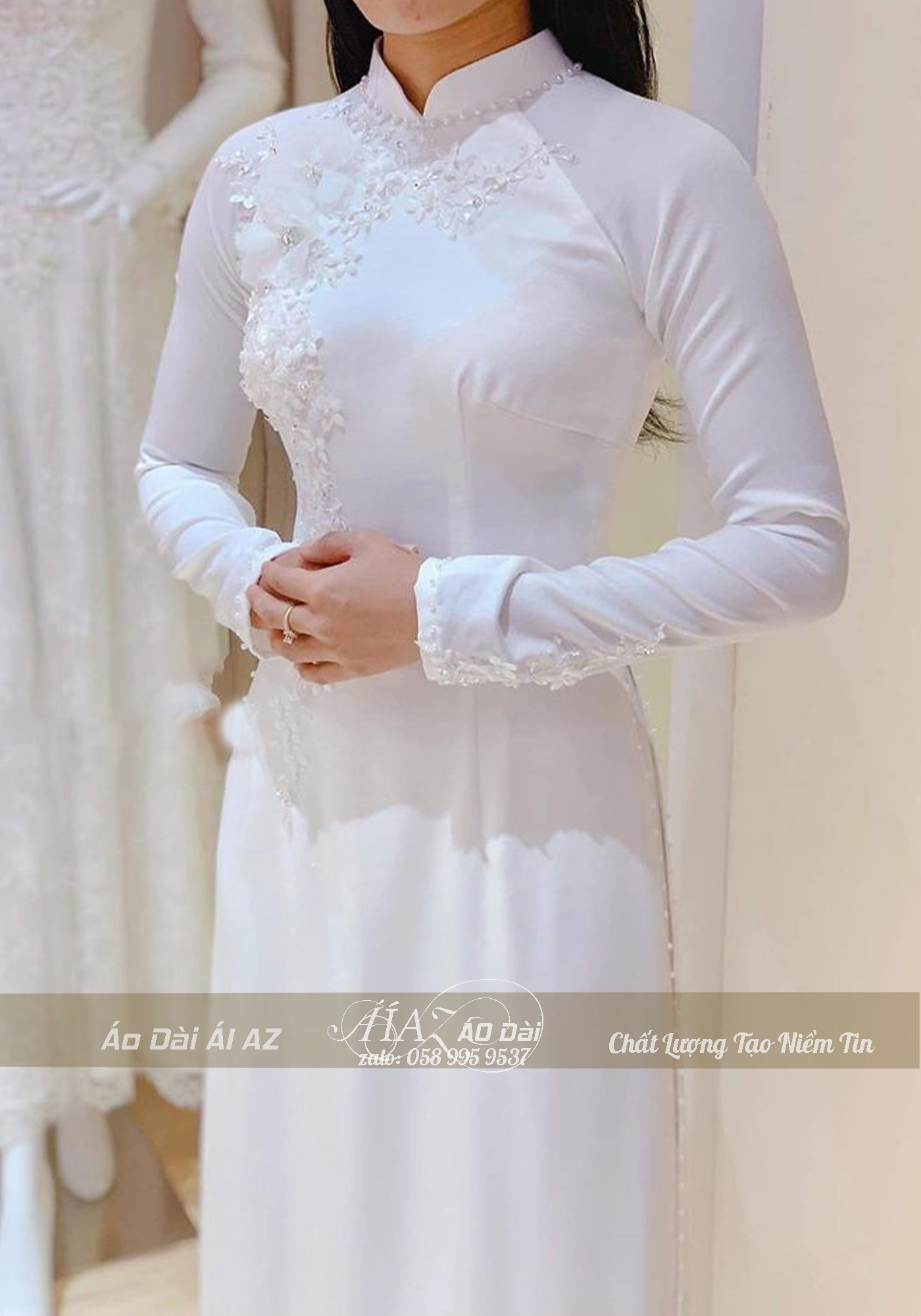 Áo Dài Cô Dâu Cưới Hỏi D5