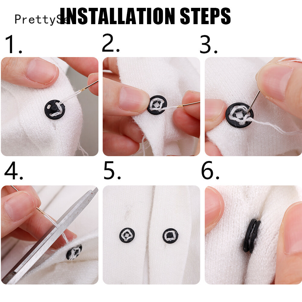 15 Pairs Invisible Small Plastic Snap Buttons Fasteners Press Button Stud For Clothes Mini Accessories