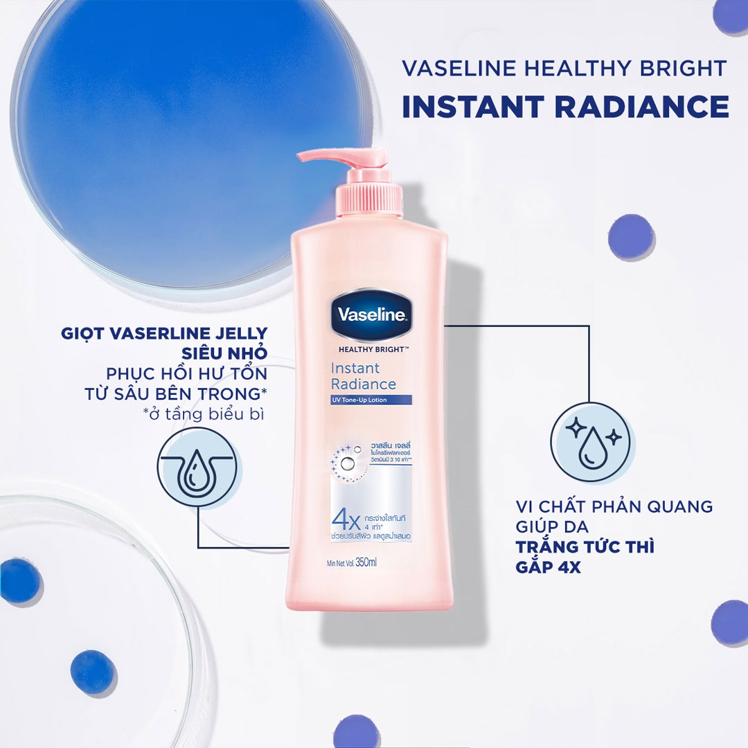 Sữa Dưỡng Thể Trắng Da Vaseline 350ml