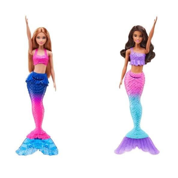 Barbie Dreamtopia Mermaid Ocean Adventure Mermaid Playset with 2 Dolls ...