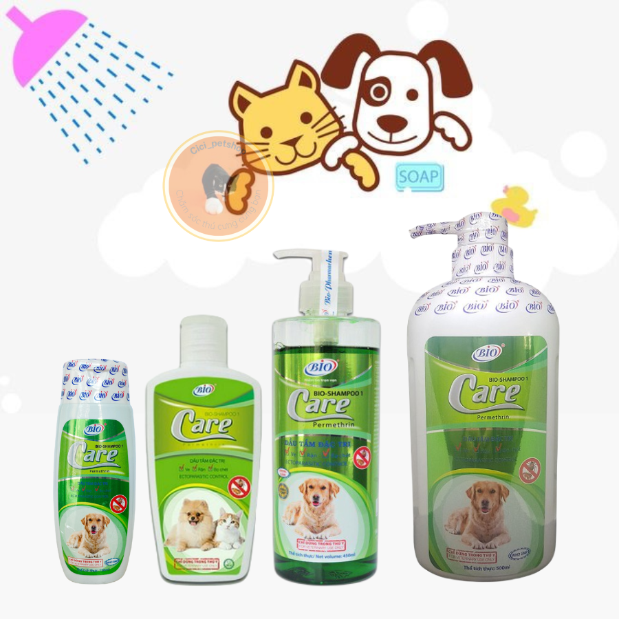 Sữa Tắm Bio Care Diệt Ve Rận, Bọ Chét, Khử Mùi Hôi Chó Mèo thumbnail