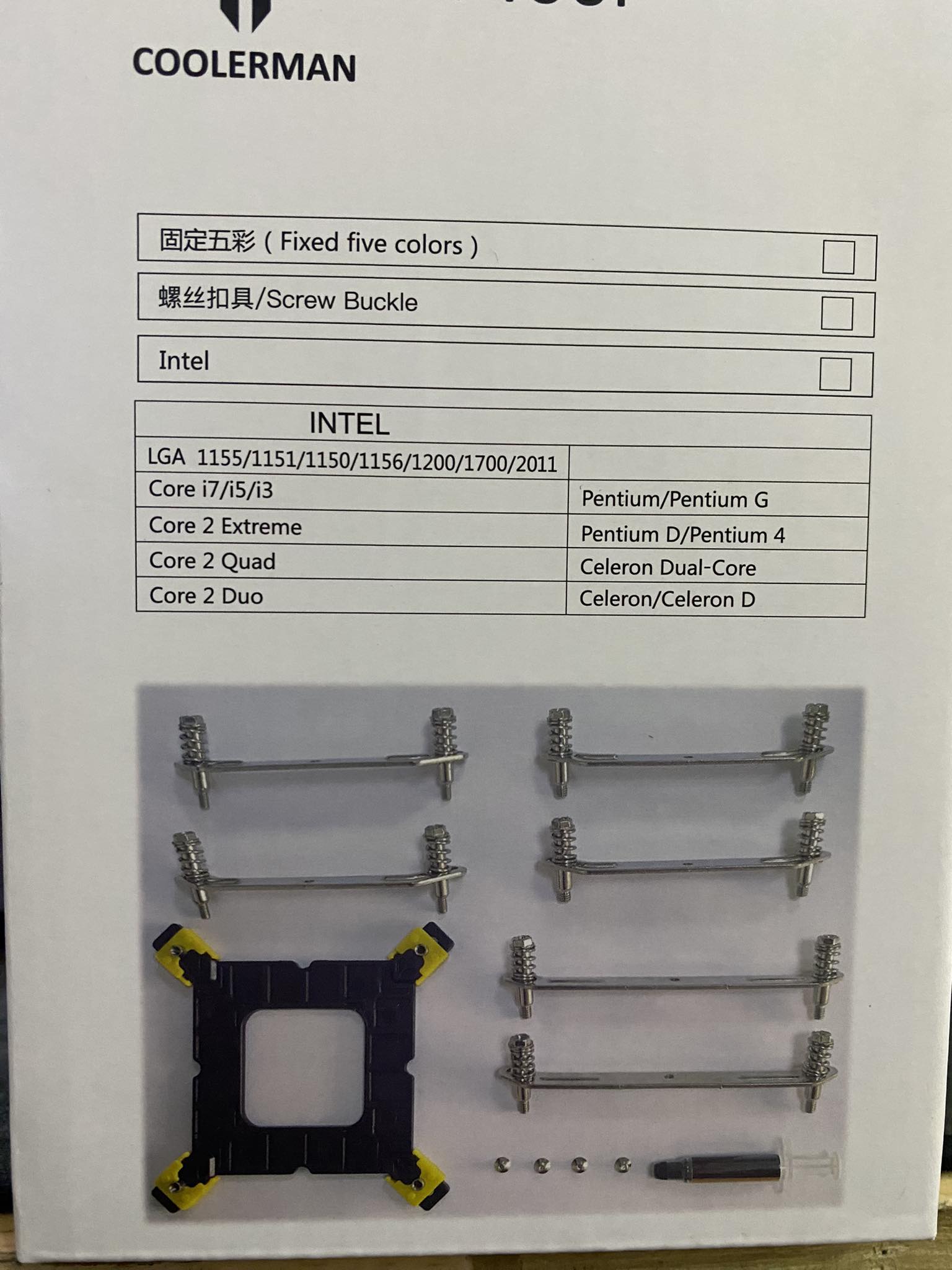 Tản khí CPU Coolerman T400i led RGB màu đen full socket