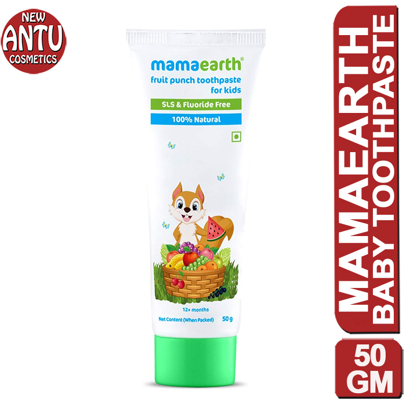 Mamaearth Fruit Punch Toothpaste for Kids for 12+ months- 50 gm. 