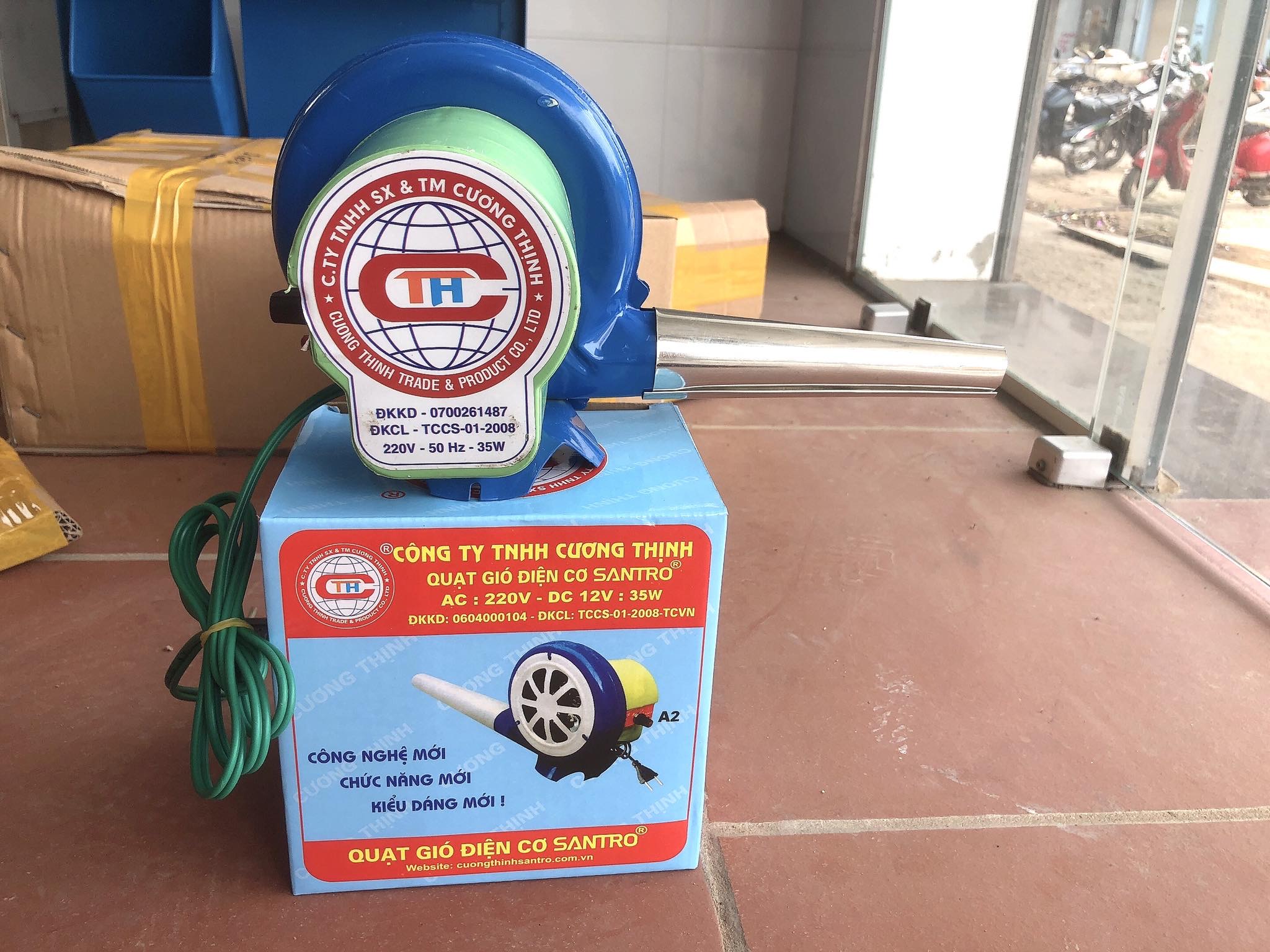 QUẠT KHÒ BẾP CÔNG NGHIỆP, BỄ THỔI LỬA 35W Có Chiết Áp