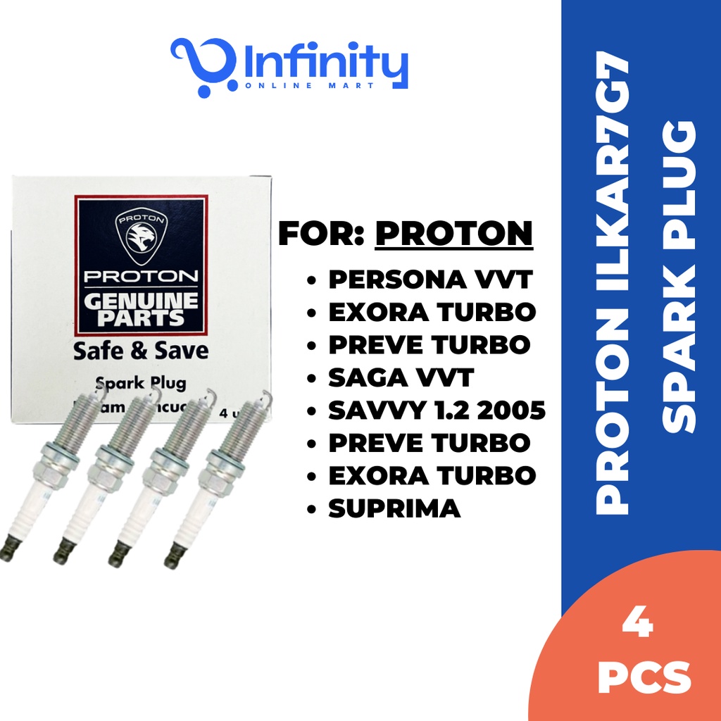 NGK Iridium Spark Plug ILKAR7G7 For Proton Saga VVT /Preve Turbo /Exora