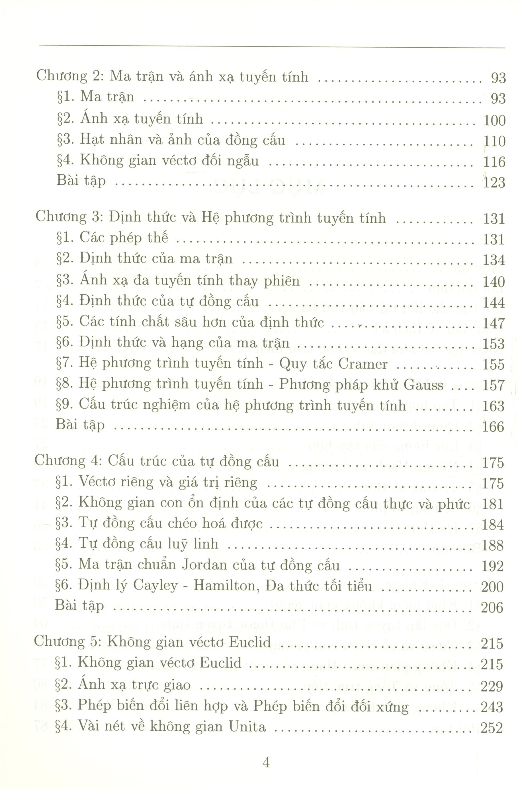 Đại Số Tuyến Tính