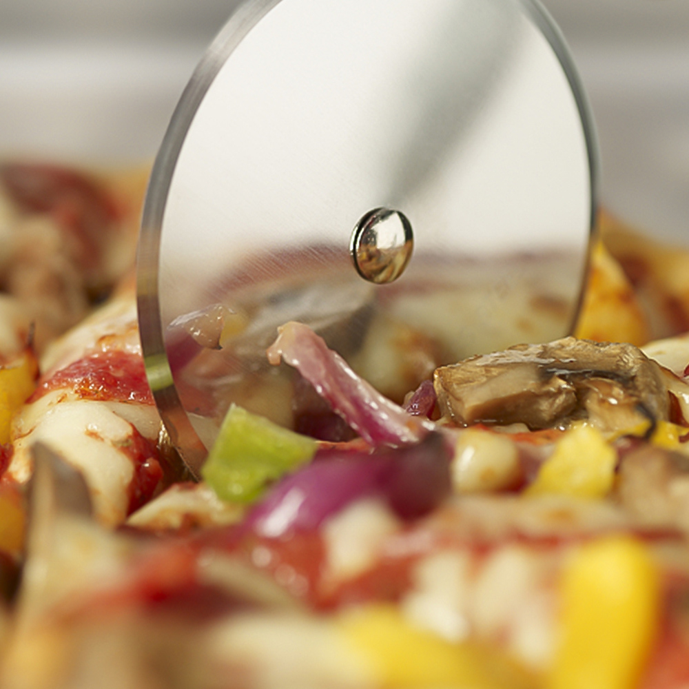 Thép không gỉ Dụng cụ cắt bánh pizza nướng bánh Máy cắt Con lăn phụ kiện nhà bếp