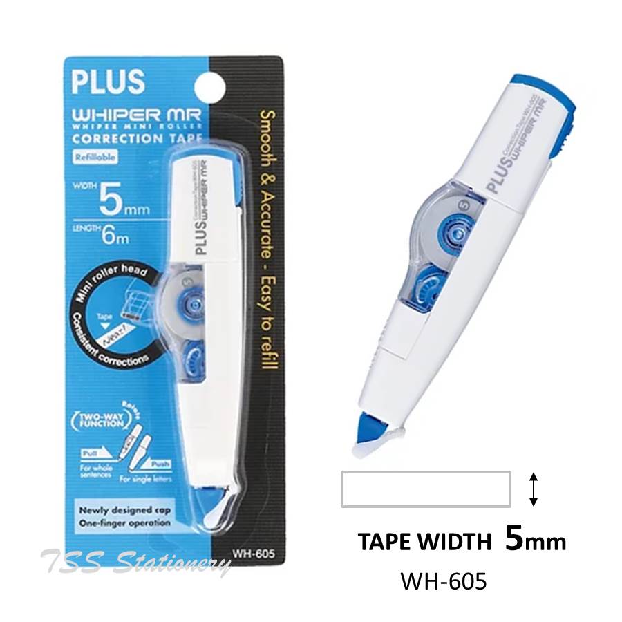 PLUS Whiper MR Correction Tape WH604 WH605 WH606 (4.2mm / 5mm /6mm