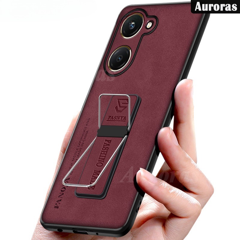 Phone cover For VIVO Y03 Y03T Y18 Y18S Y28S case shell Fluff Luxury Sheepskin Silicone Soft TPU Anti-knock Bracket For Vivo Y03 Y03T Y18 Y18S Y28S Cases Housing.
