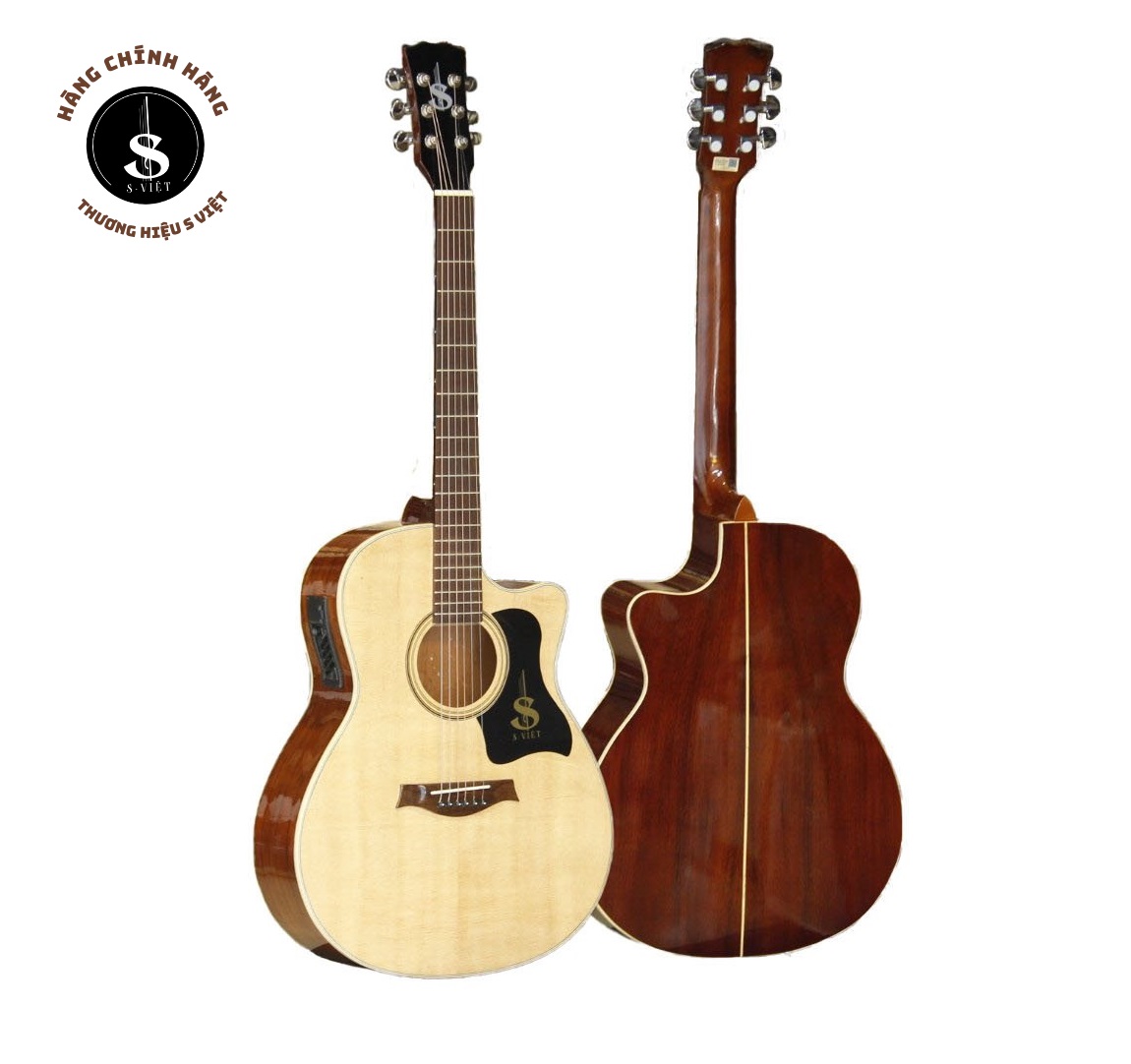6 mẫu đàn guitar giá rẻ cho người mới tập, đàn guitar acoustic có ty, khóa dây cao cấp, gỗ...