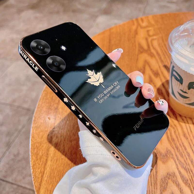 New Phone case Realme Note 60 50 C51 C61 Back cover Screen Dustproof and Anti Drop Maple Leaf Shape For Realme Note 50 Note 60 C63 C61 case.