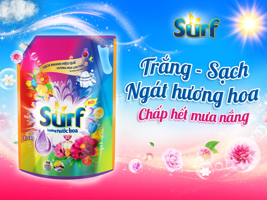 Nước giặt Surf