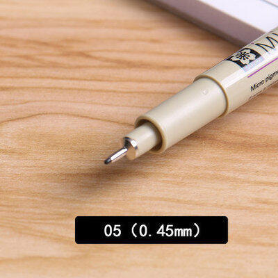 Sakura Pigma Micron 005 fineliner pen Black ink Art Brush Marker Pigment ink for artist drawing
