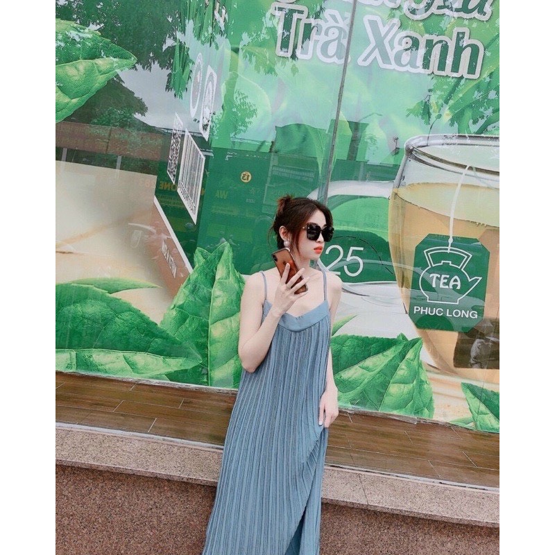 [HCM]Đầm dập ly voan [ ảnh thật ]
