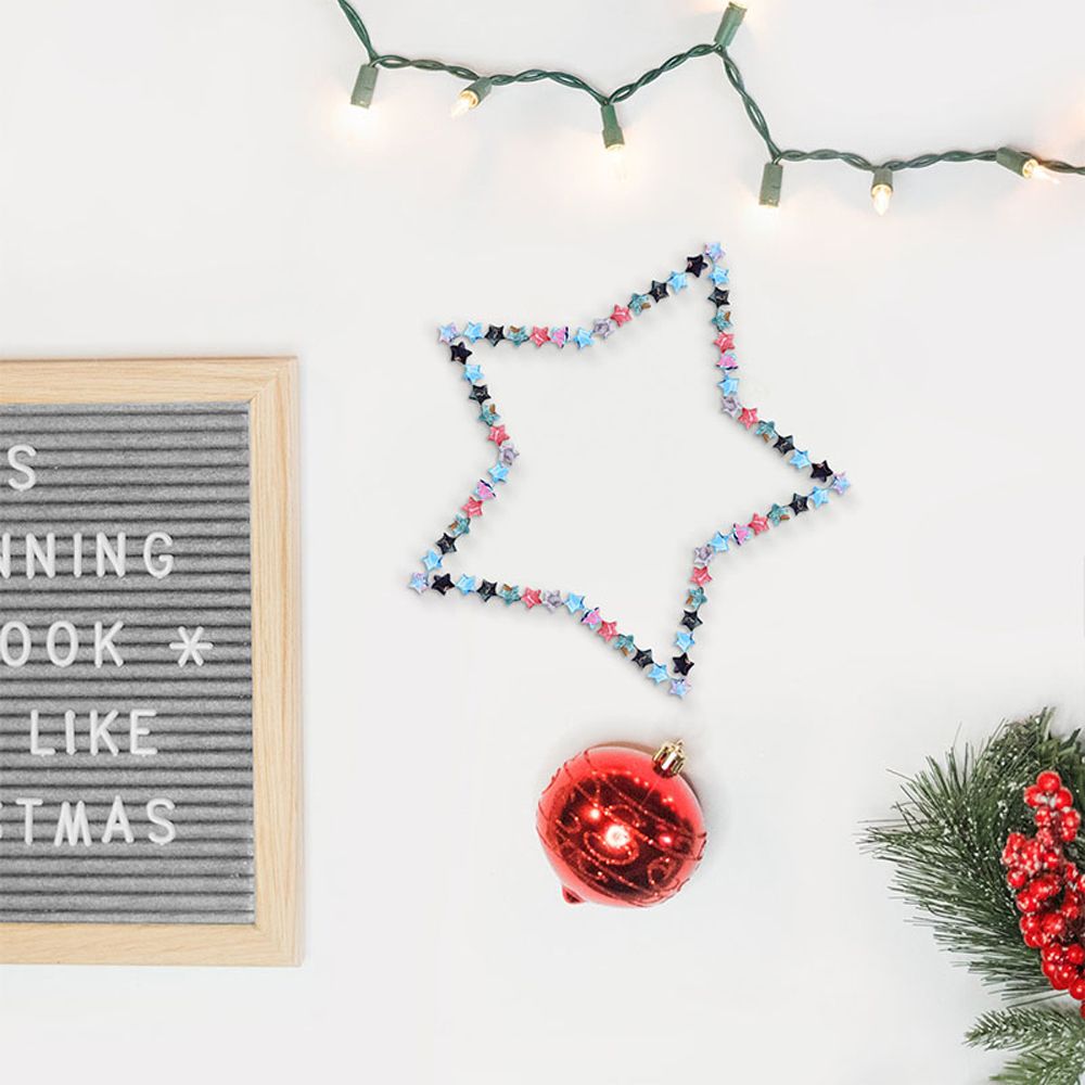 Kawaii 136PCS DIY Origami Outer Space Art Crafts Party Decoration Star Simple Pattern Star Origami Paper Strip Origami Paper Sky Stars Paper. 