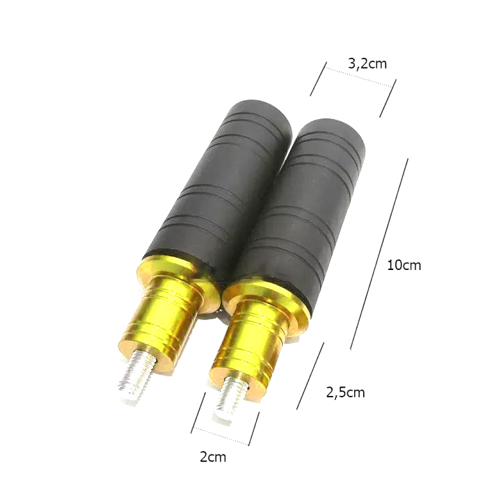 Gù Chống Đổ Gắn Xe Máy [ 1 cặp Vàng ]