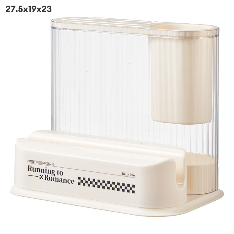 KS Kitchen storage: knife holder, cutting board, integrated rack, pot lid stand, knife and fork, chopsticks, cage, knife holder
