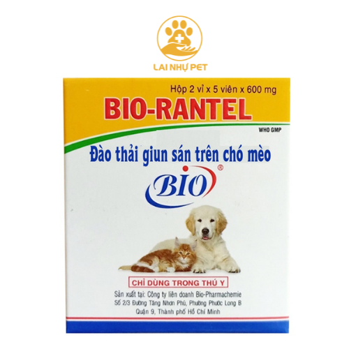 Xổ giun chó mèo bio rantel - lai nhự pet