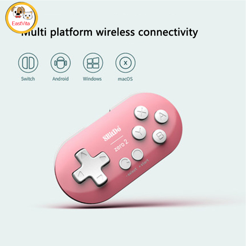 8bitdo Zero 2 Wireless Bluetooth-compatible Gamepad Mini Handle Game Controller Mobile Computer Painting Ns Game Joystick