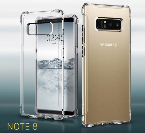 Ốp lưng Samsung Note 8 dẻo Trong suốt Chống sốc