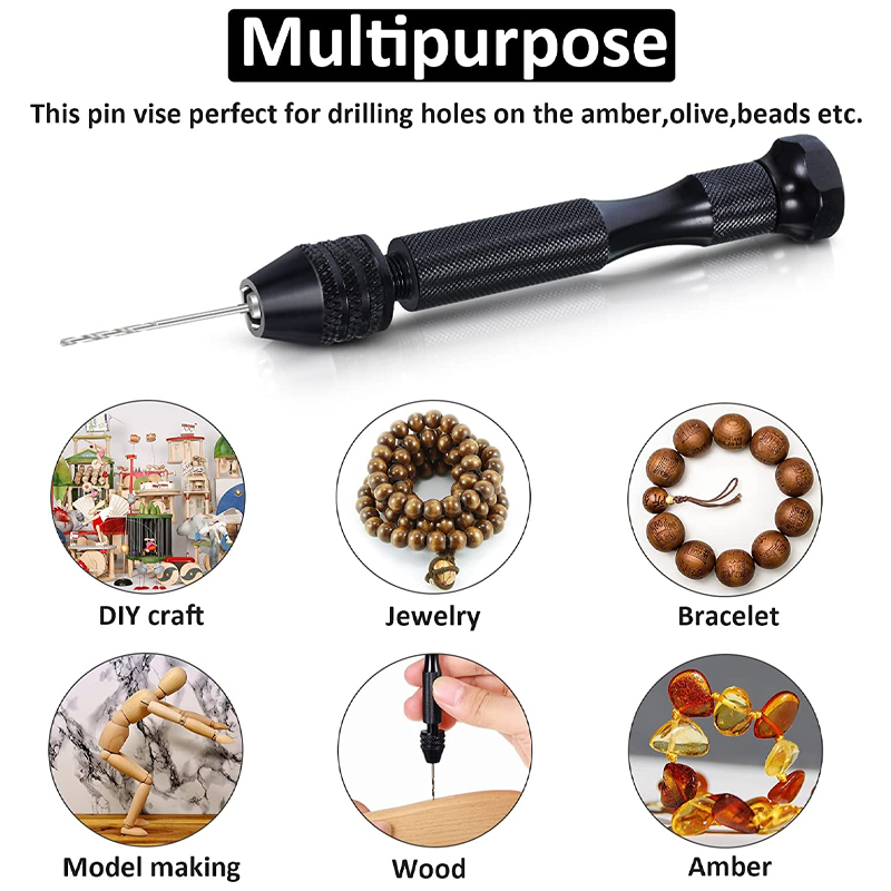 Aluminum Hand Drill With Keyless Chuck Hss Steel Twist Drill Bit ...
