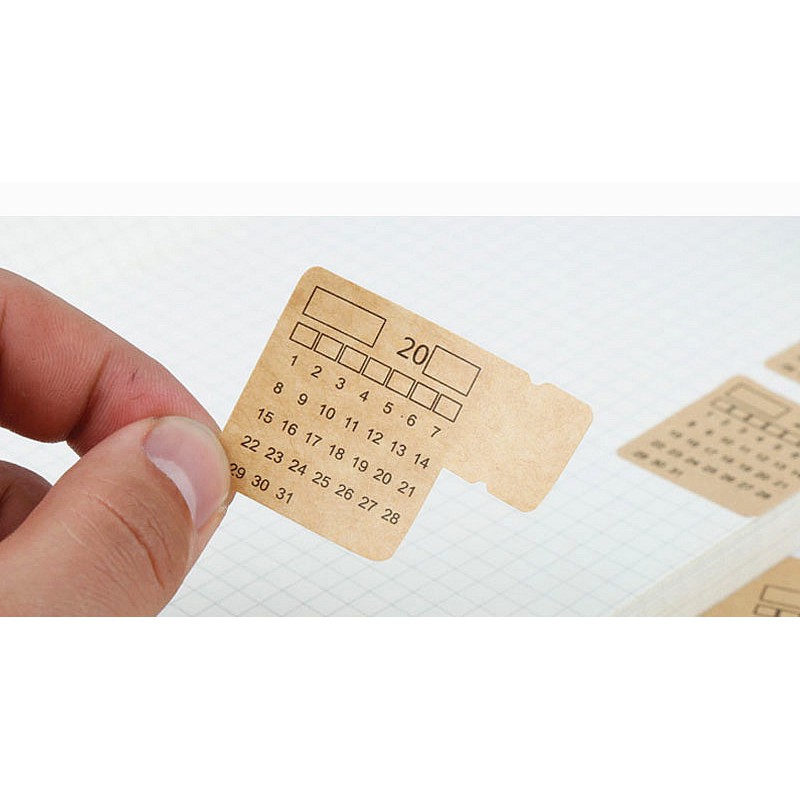 Bảng sticker Lịch tháng