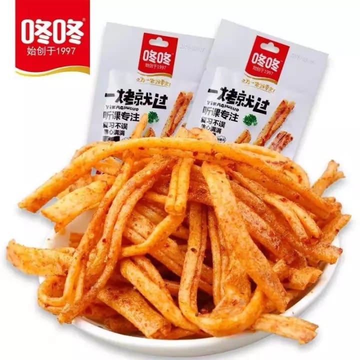 [ Hương vị tuổi thơ ] QUE CAY HÃNG DONG DONG món ăn vặt giải trí siêu nghiền gói 80g