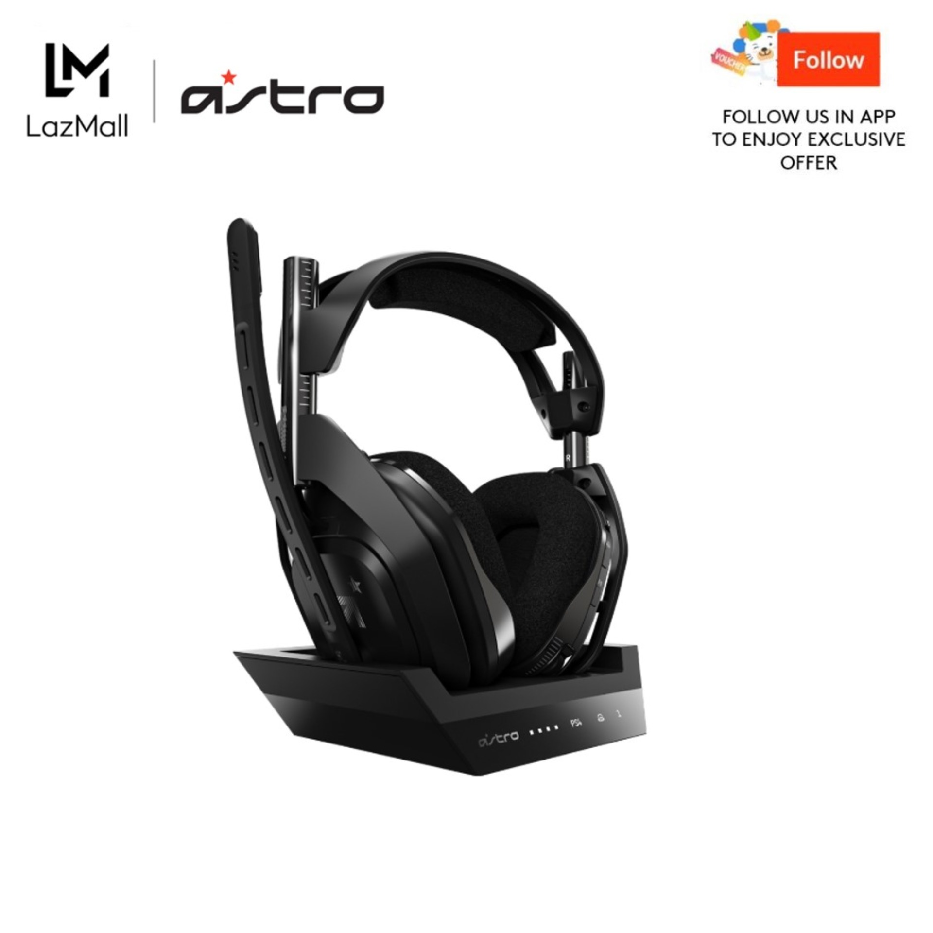 Astro A50 Wireless Gen 4 Black Gaming Headset Plus Base Station for PS4  (PS5 Compatible) | Lazada Singapore
