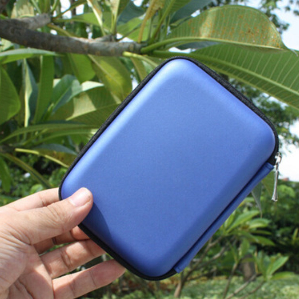 1pc hdd storage bag 2.5 inch external carrying travel for usb cable card hard case mobile hard disk bag protection case reader pouch