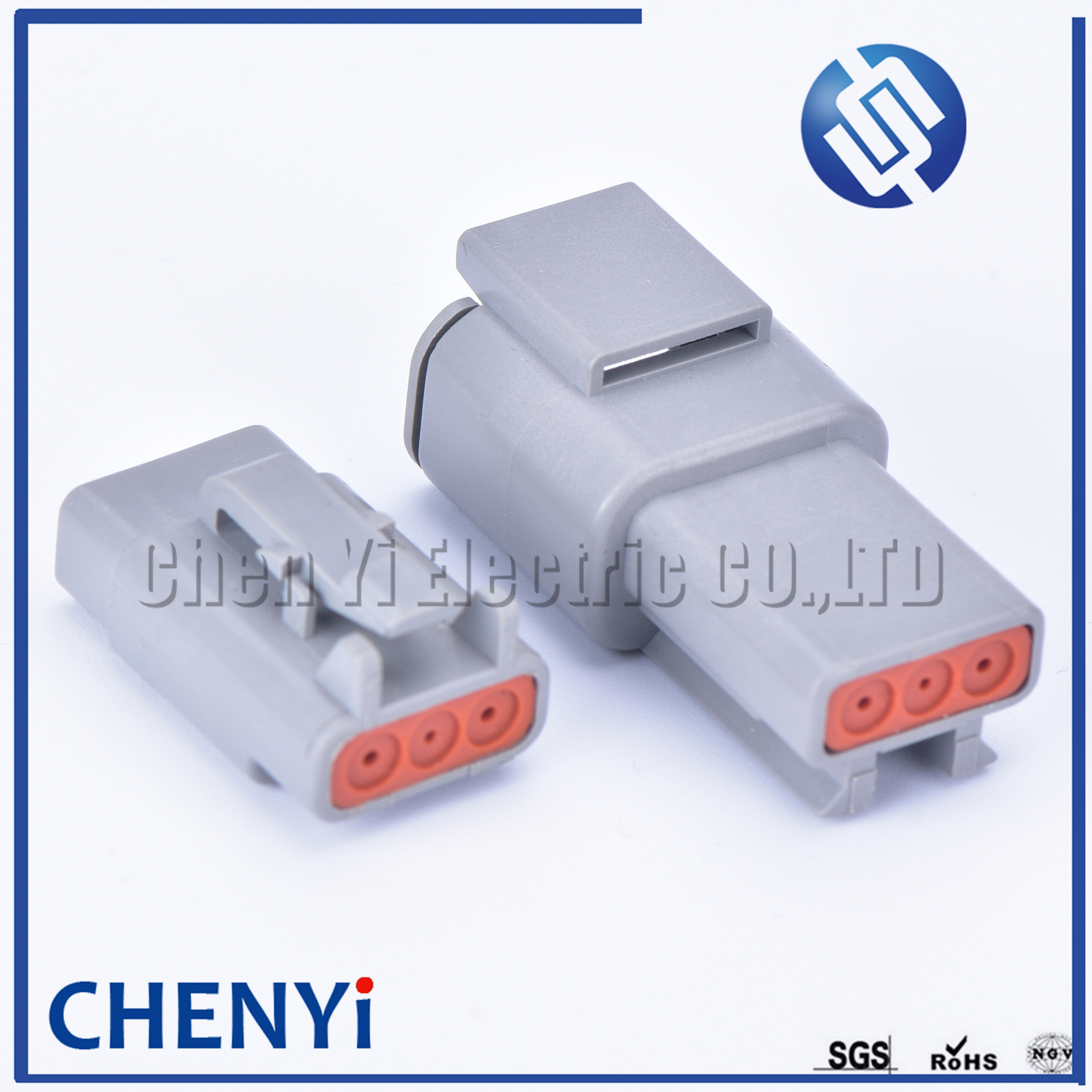 10 Sets Deutsch DTM Steckverbinder Grau 2-polig Buchse DTM06-2S Inkl. Kontakte & Dichtungen – Wasserdicht