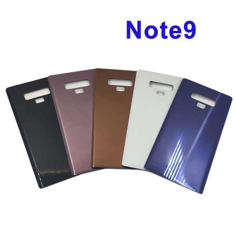 【Fast-selling】 Housing Cover For Galaxy Note9 note 9 Glass Panel Back Case Door Rear Replacement With Adhesive Sticker.