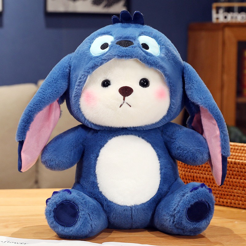 Gấu Bông Lena Cosplay Stick , Mũ Gấu Stick Ngộ Nghĩnh