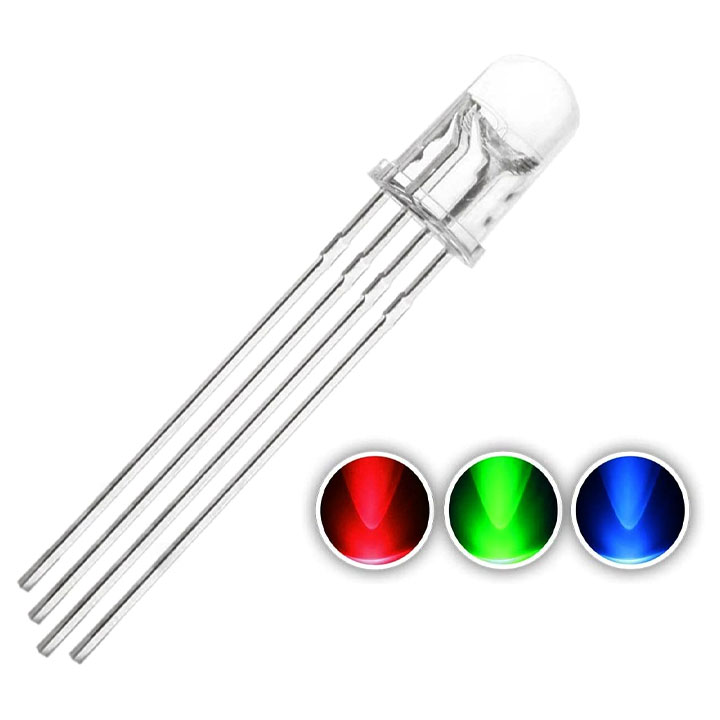 Led rgb 4 chân siêu sáng phi 5mm