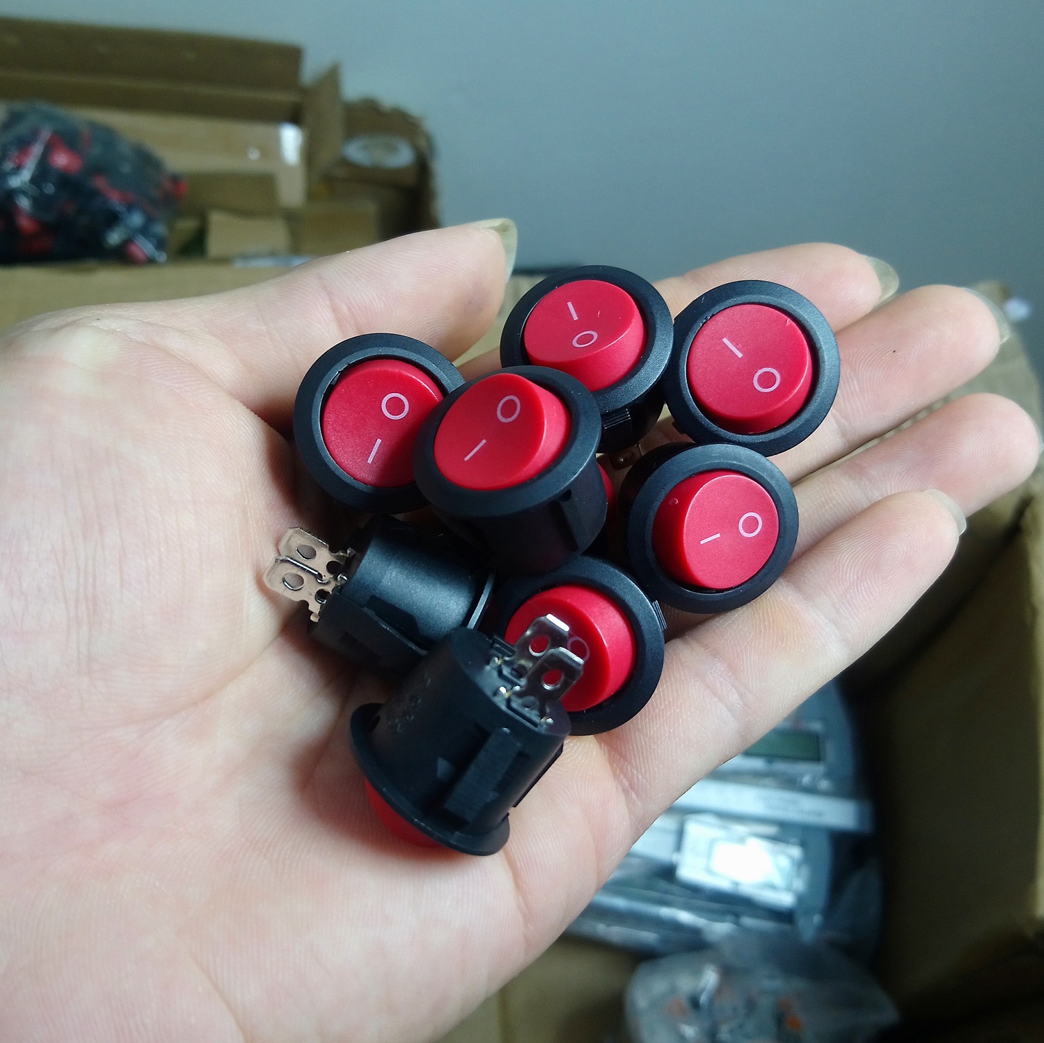 Bộ 5 Chiếc Công tắc bập bênh KCD1 Loại To 20mm