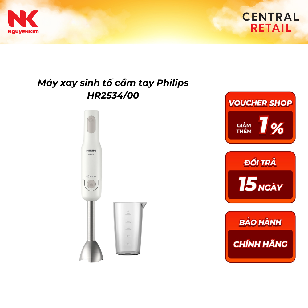 Máy xay sinh tố cầm tay Philips HR2534/00