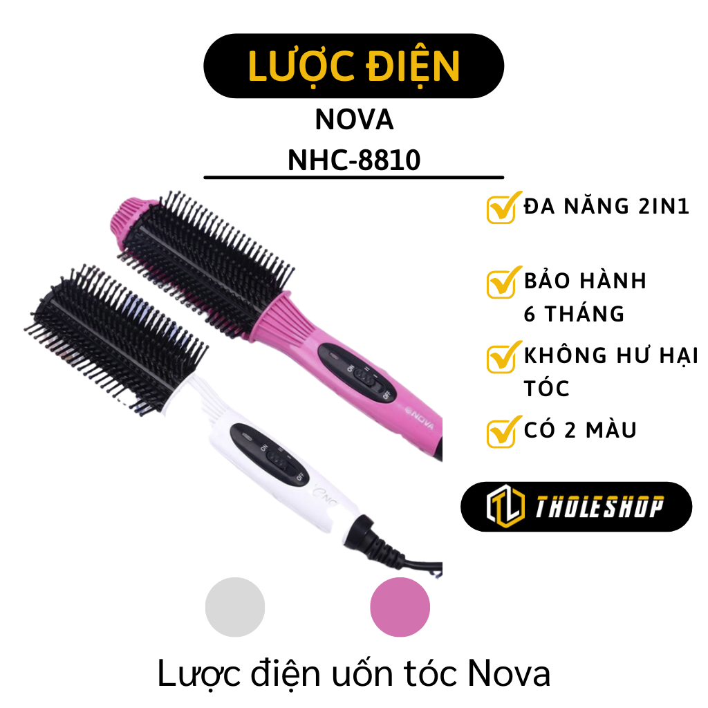 Lược điện 2in1 Nova NHC-8810 không chỉ giúp bạn xử lý tóc dễ dàng và nhanh chóng, mà còn giúp bạn tiết kiệm không gian lưu trữ. Với thiết kế tiện lợi này, bạn sẽ không muốn bỏ lỡ cơ hội để nắm bắt chiếc lược này. Hãy xem hình ảnh và cảm nhận sự tiện dụng của sản phẩm này.