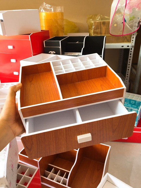 Kệ mỹ phẩm 2 tầng 25cm tiện dụng