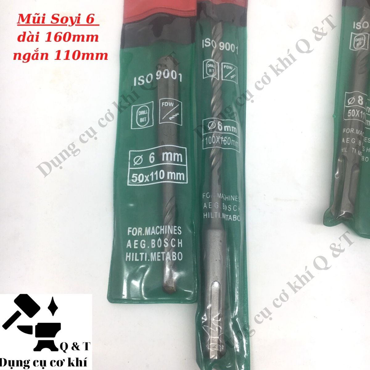 Mũi khoan bê tông soyi giá rẻ các số (6,8,10,12,14,16mm)