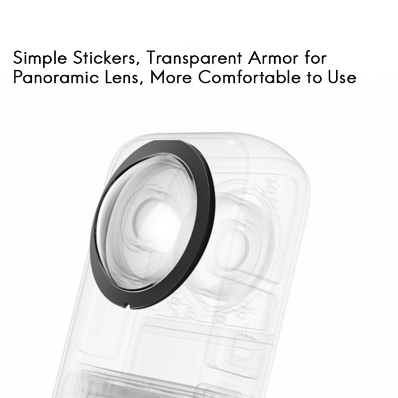 For Insta 360 X3 Sticky Lens Guards Protector Panoramic Lens Protector Sports Camera Accessories