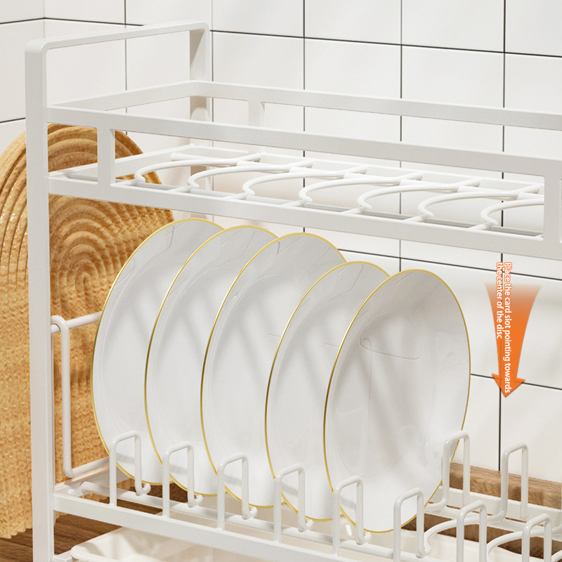 Multifunctional drain bowl rack kitchen storage rack table multi-layer storage rack plate rack