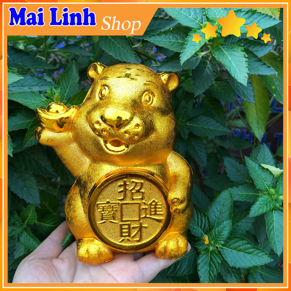 Mèo Vàng Tiết Kiệm Ống Heo Tiết Kiệm Hình Mèo Vàng Dễ Thương - Trưng Bày Tết 2023 Mèo Vàng - Tết Quý Mão