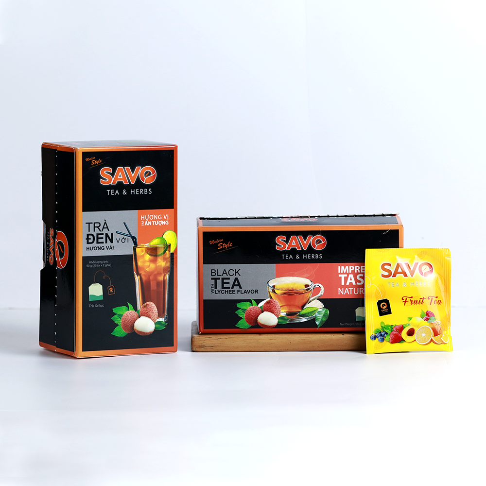 SAVO TRÀ TÚI LỌC - VỊ VẢI (Hộp 25 túi)