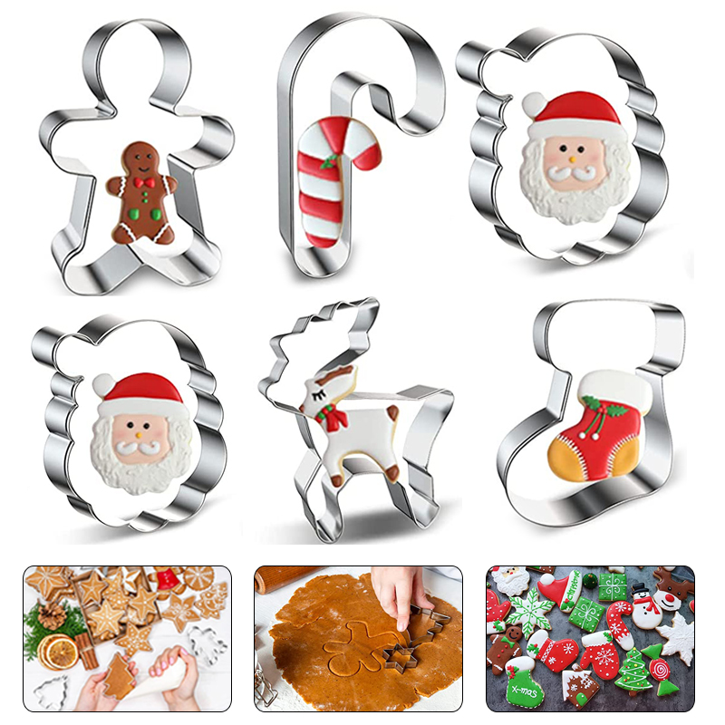 Cây Giáng Sinh Khuôn Nhà Bếp trang trí bánh nướng Pastry dụng cụ cắt bánh quy Biscuit Gingerbread Công Cụ