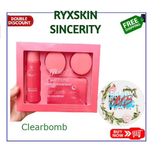 Ryx Skincerity Clear Bomb Advanced Exfoliating Kit Lazada PH