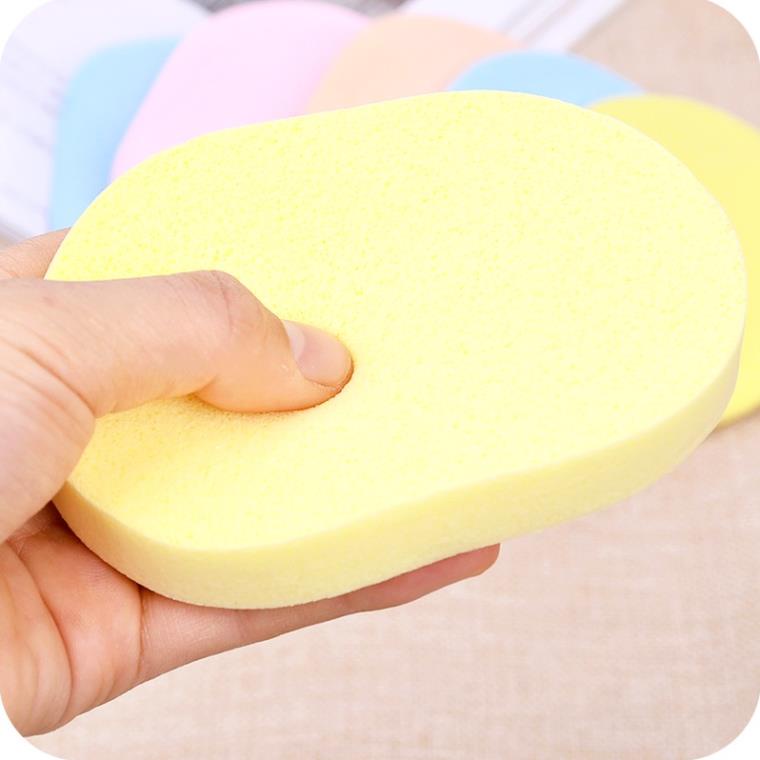 Miếng Bông Mút Bọt Biển Rửa Mặt Trang Điểm Siêu Mềm [ Hỏa Tốc HCM ]